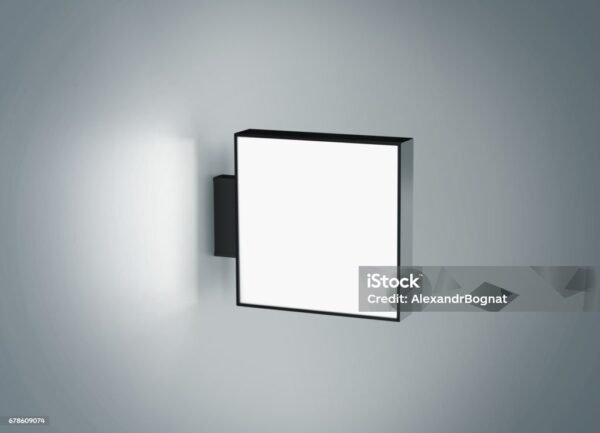 BANDEROLA LUMINOSA DE ALUMINIO DE 50x50CM PERSONALIZABLE - Imagen 3